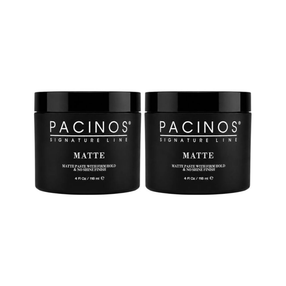 Pacinos Matte Paste With Firm Hold & No Shine Finish 4 Oz (Pack 2)